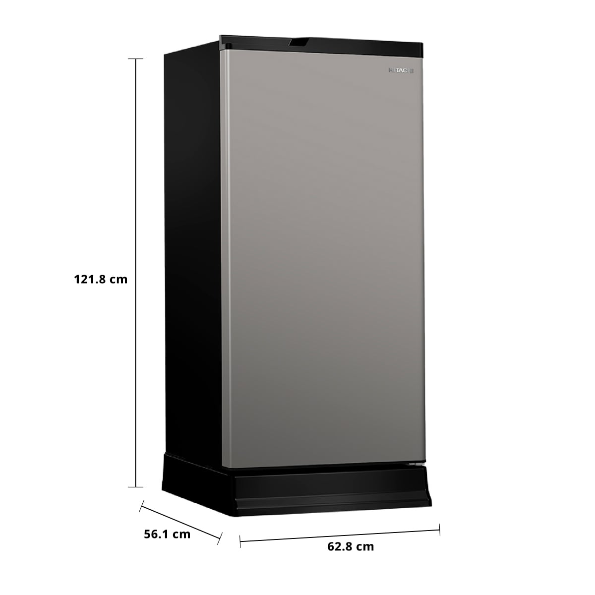 ฮิตาชิ ตู้เย็น 1 ประตู รุ่น HR1S5187MNGTH 6.6 คิว สีเทาเงิน_6