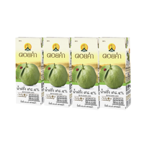 Doikham Guava Juice 100percent 200ml. Pack 4