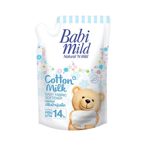 Babi Mild Baby Fabric Softener Cotton Milk 1500ml. Refil