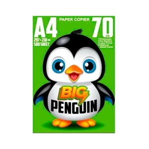 บิ๊กเพนกวิน กระดาษถ่ายเอกสาร ขนาด A4 หนา 70 แกรม 500 แผ่น แพ็ค 5 ชิ้น_thumbnail_1
