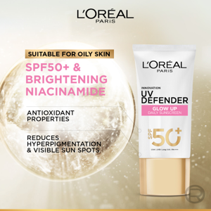 ลอรีอัล ปารีส ยูวี ดีเฟนเดอร์ ไบรท์แอนด์เคลียร์ SPF50+ PA++++ ลอง ยูวีเอ 50 มล._thumbnail_2