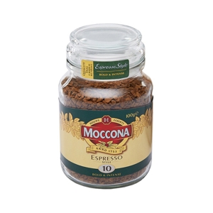 Moccona Espresso Style No.10 Premium Instant Coffee Jar 100g.