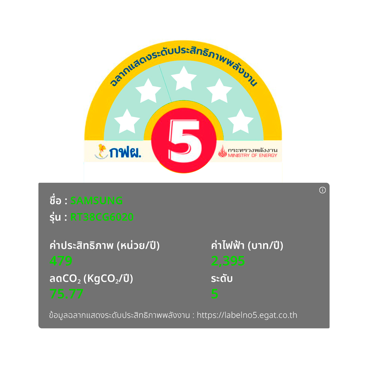 ซัมซุง ตู้เย็น 13.9 คิว 2 ประตู รุ่น RT38CG6020B1ST สีดำ_3