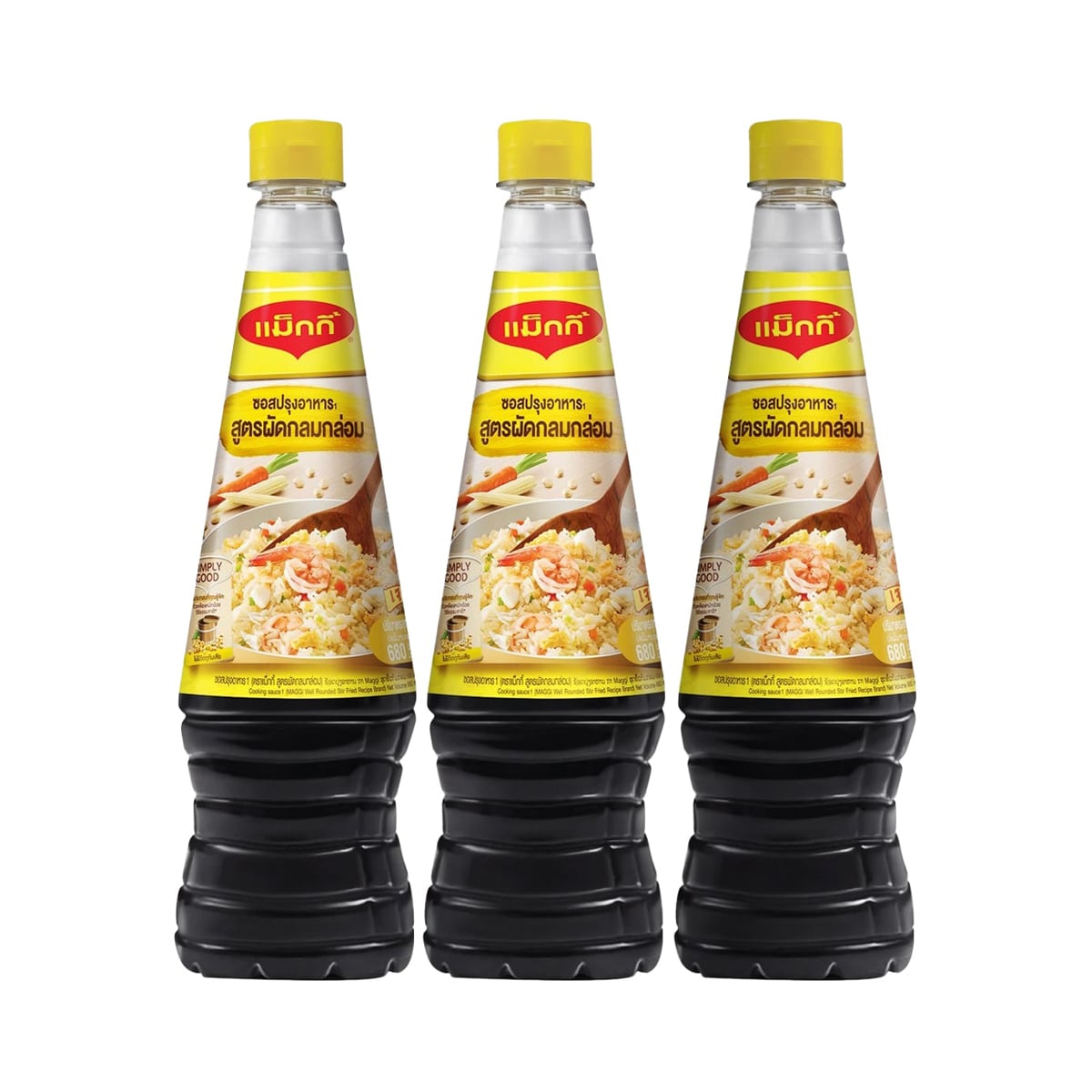 แม็กกี้ ซอสปรุงอาหาร สูตรผัดกลมกล่อม 680 มล. แพ็ค 3 ขวด