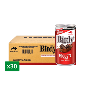 BIRDY Ready-to-Drink Robusta Coffee 170 ml. Pack 30