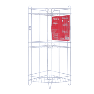 BESICO 3-Tier Corner Shelf Gray Color Model 7113