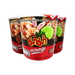 Mama Cup Instant Noodles Tom Yum Flavour 42g. Pack 3