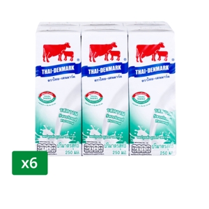 Thai Denmark UHT Milk Sweet 250ml.Pack6