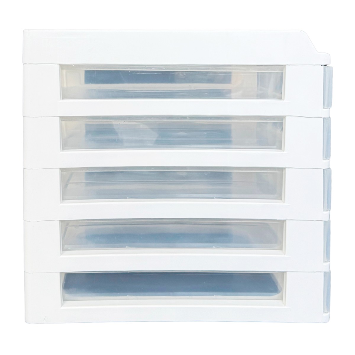 นิวลุค ตู้เอกสาร 5 ชั้น ถาดบน รุ่น A-109-6 สีขาว-ใส_2