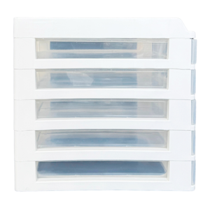 นิวลุค ตู้เอกสาร 5 ชั้น ถาดบน รุ่น A-109-6 สีขาว-ใส_thumbnail_2