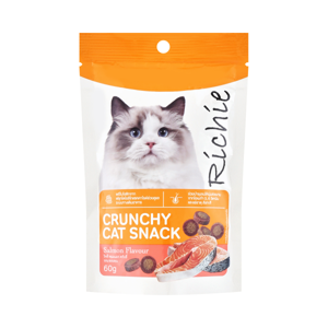 RICHIE Cat Snack Crunchy Salmon Flavour 60 g.