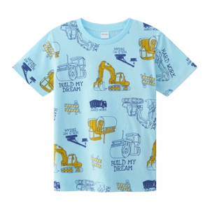 เบสิโค เสื้อยืดคอกลมแขนสั้น พิมพ์ลาย สำหรับเด็กชาย รุ่น BVDS2406LB006 สีฟ้า_thumbnail