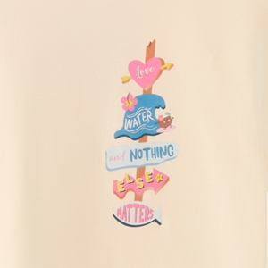 เบสิโค เสื้อยืดแขนสั้นผู้หญิง รุ่น FASL25Q2LC005 สีเบจ_thumbnail_2