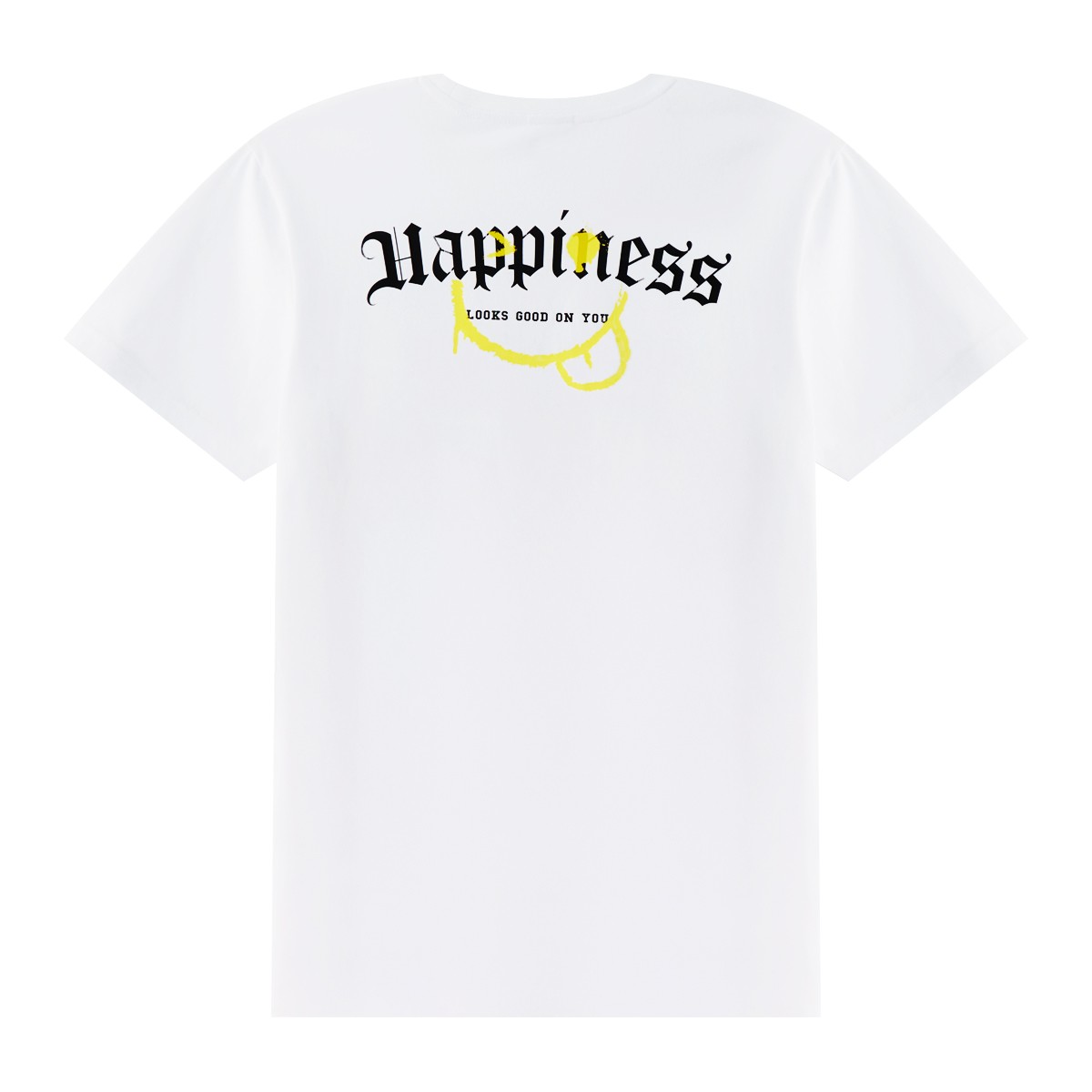 เบสิโค x สไมลีย์ เสื้อยืดแขนสั้น สำหรับผู้ชาย รุ่น FASN25Q3YM001 สีขาว_1