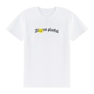เบสิโค x สไมลีย์ เสื้อยืดแขนสั้น สำหรับผู้ชาย รุ่น FASN25Q3YM001 สีขาว_thumbnail