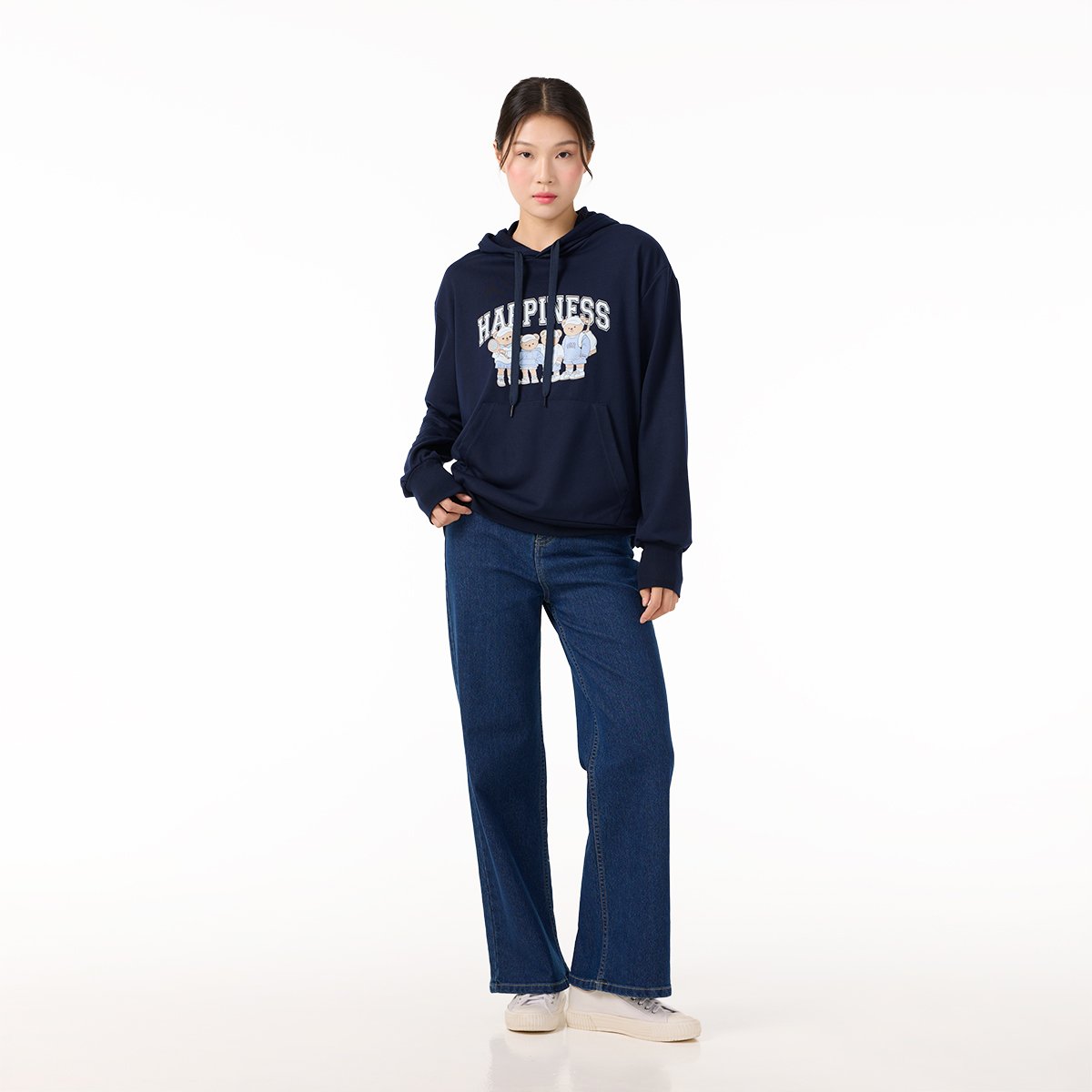 เบสิโค เสื้อฮู้ดดี้แฟมิลี่ สำหรับผู้หญิง รุ่น FASL25Q4LC001 สีน้ำเงิน_2