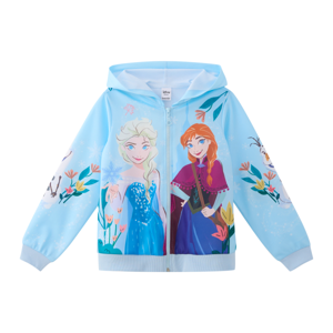 เบสิโค x ดิสนีย์ เสื้อแจ็คเก็ตพิมพ์ลายโฟรเซ่น สำหรับเด็กหญิง รุ่น FMTN2509LG02R สีฟ้า_thumbnail