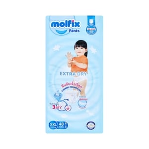 MOLFIX Extra Dry Pants Baby Diapers Size XXL 48 pcs.