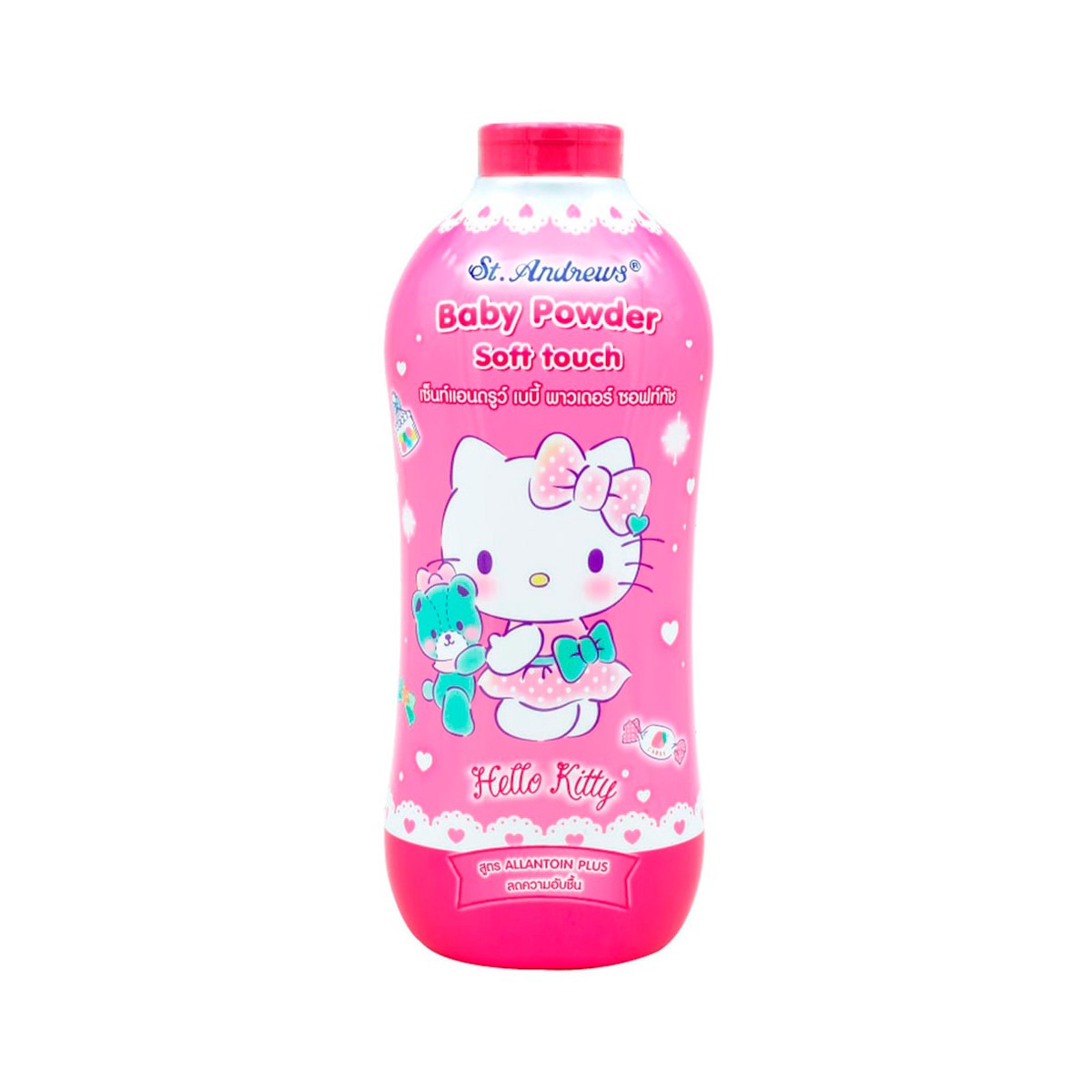 เซ็นท์แอนดรูว์ แป้งเด็ก สูตร Allantoin กลิ่นซอฟต์ทัช ลายเฮลโลคิตตี้ 500 ก. (สินค้าคละแบบ ไม่สามารถเลือกได้)_1