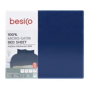 BESICO Bed Set 5 ft. Navy Blue Color
