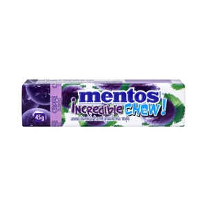 MENTOS Incredible Chew Grape Flavored Chewing Candy 45 g.