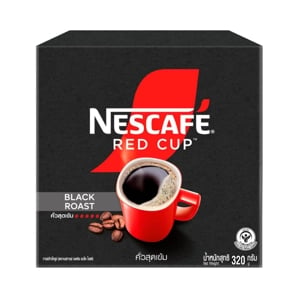 Nescafe Red Cup Black Roast Instant Coffee Mixed with Finely Ground Roasted 320g