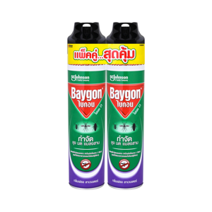 Baygon Mosquito Ant and Cockroach Killer Spray Lavender Scent 600ml. Pack 2