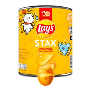 เลย์ สแตคส์ มันฝรั่งแท้ทอดกรอบแผ่นเรียบ รสมันฝรั่งออริจินัล 42 ก._thumbnail_1