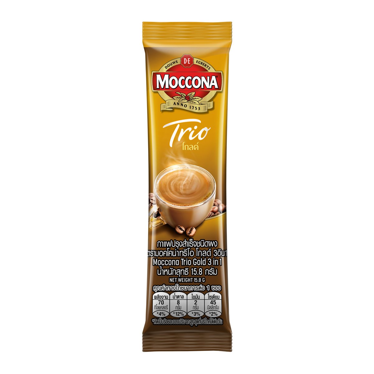 มอคโคน่า ทรีโอ กาแฟปรุงสำเร็จชนิดผง 3อิน1 โกลด์ 15.8 ก. แพ็ค 30_2
