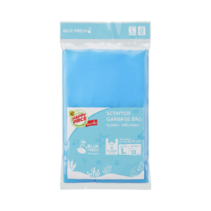 บิ๊กซี แฮปปี้ ไพรซ์ ถุงขยะหูผูก กลิ่นบลูเฟรซ 26 x 34 นิ้ว แพ็ค 12 ใบ_thumbnail