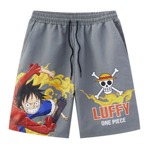 วันพีซ กางเกงขาสั้น สำหรับเด็กชาย รุ่น FMAR2309LB014 สีเทา_thumbnail