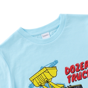 เบสิโค เสื้อยืดคอกลม พิมพ์ลายตรงอก สำหรับเด็กชาย รุ่น BVDS2406LB001 สีฟ้า_thumbnail_2