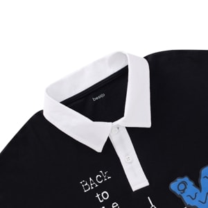 เบสิโค เสื้อโปโลเด็กชาย รุ่น FVDS2509LB008 สีดำ_thumbnail_2