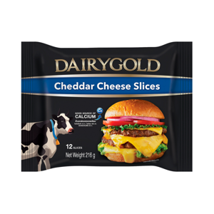 Dairygold Cheddar Cheese 12Slices 216g.
