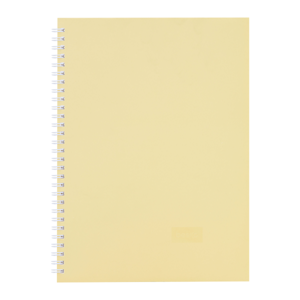 เบสิโค สมุดโน้ตปกอ่อนสันห่วง มีเส้น ขนาด B5 สีเหลือง_thumbnail