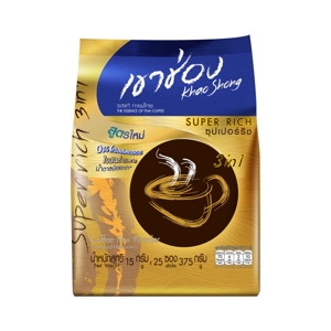 Khao Shong Super Rich 3in1 Instant Coffee Mixed 15g. Pack 25sachets