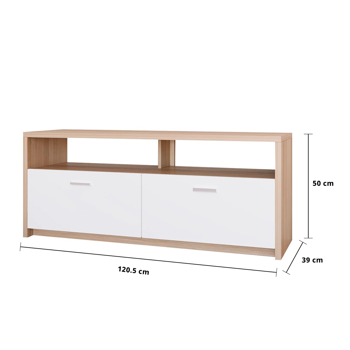 เบสิโค ชั้นวางทีวี 2 ลิ้นชัก ขนาด 120.5 x 39 x 50 ซม._2