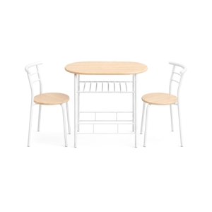 BESICO Dining Set 1+2 Model HJ-GC05017-1 Color Beech-White