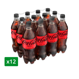 โค้ก น้ำอัดลม สูตรไม่มีน้ำตาล 1 ล. x 12 ชิ้น