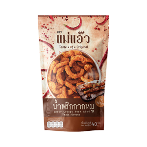 Tongtin Mae Aew Mala Flavored Pork Rinds 40g