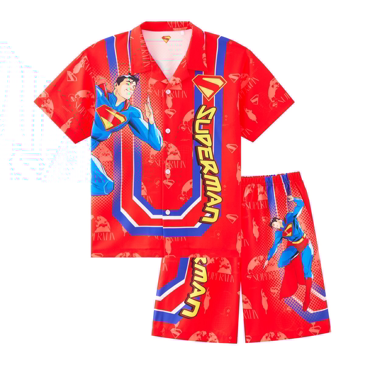 ซูเปอร์แมน ชุดเสื้อฮาวายเด็กชาย รุ่น FMAR2505LB027 สีแดง