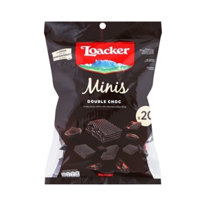 LOACKER MINIS DOUBLE CHOC 200 G.