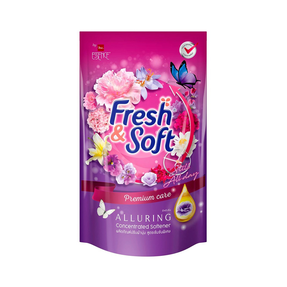 เฟรชแอนด์ซอฟท์ พรีเมี่ยมแคร์ น้ำยาปรับผ้านุ่มสูตรเข้มข้นพิเศษ กลิ่นอัลรัวลิ่ง 500 มล.