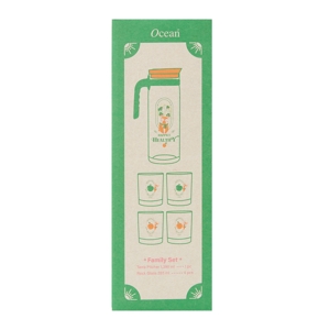 โอเชี่ยน ชุดเหยือกน้ำและแก้วน้ำ Happily Healthy 5 ใบ_thumbnail_1