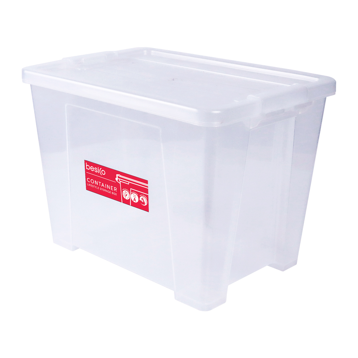 เบสิโค กล่องคอนเทนเนอร์ รุ่น 6652 สีใส 24 ล._1