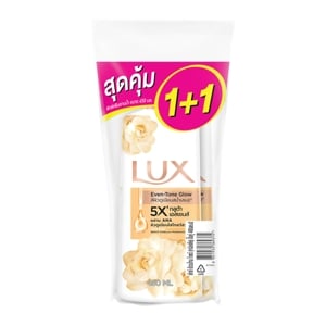 ลักส์ ครีมอาบน้ำ ไบร์ท คามิเลีย ขวดปั๊ม 450 มล. แพ็ค 1+1