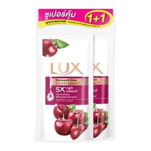 ลักส์ สบู่เหลวสูตร รีนิว โกลว์ กลิ่นวอร์ม เชอรี่ ชนิดถุงเติม 350 มล. แพ็คคู่_thumbnail_1