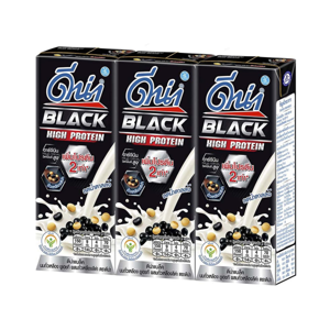 Dna Black Zinc UHT Soy Milk with Black Soybean 230ml. Pack 3