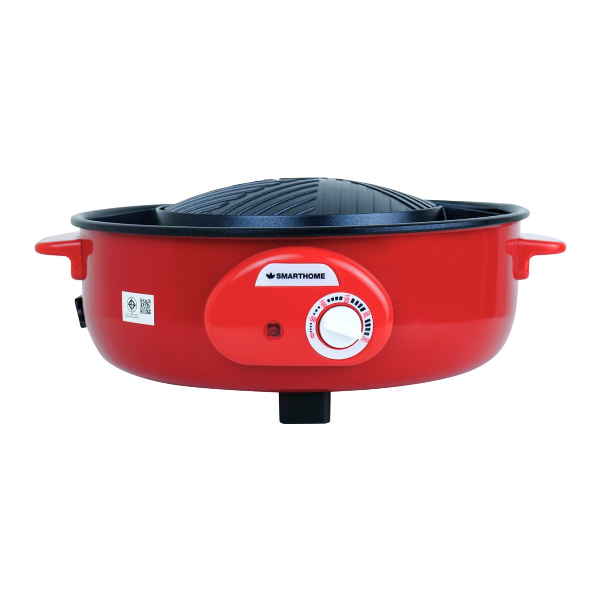สมาร์ทโฮม เตาบาร์บีคิวสุกี้แยกน้ำ รุ่น SM-EG1300 สีแดง_1