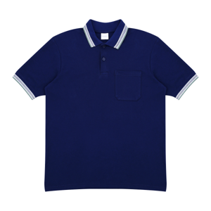 เบสิโค เสื้อโปโลคอปกริ้ว สำหรับผู้ชาย รุ่น FDNC24Q2MM001 สีกรมท่า_thumbnail